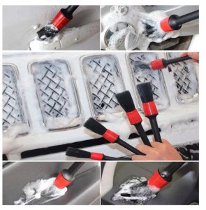 ZESTAW SZCZOTEK DETAILINGOWY 26EL DO CZYSZCZENIA SZCZOTKI NA WKRĘTARKĘ 13