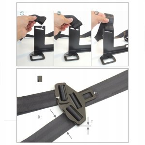 UCHWYT ISOFIX MOCOWANIE FOTELIK UNIWERSALNY PASY 6