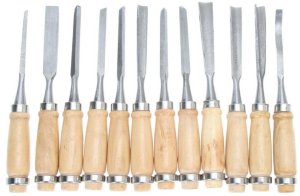 ZESTAW DŁUT DO DREWNA RZEŹBIENIA 12 SZTUK DŁUTA 5