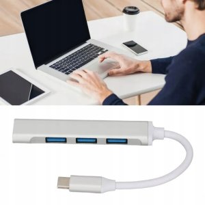 Adapter 4w1 HUB USB-C USB 2.0 10