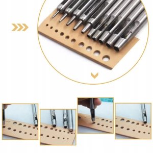 DZIURKACZ WYCINAK WYBIJAK DO OTWORÓW SKÓRY 0,5-5mm 3