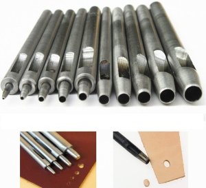 DZIURKACZ WYCINAK WYBIJAK DO OTWORÓW SKÓRY 0,5-5mm 6