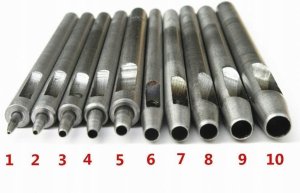 DZIURKACZ WYCINAK WYBIJAK DO OTWORÓW SKÓRY 0,5-5mm 7