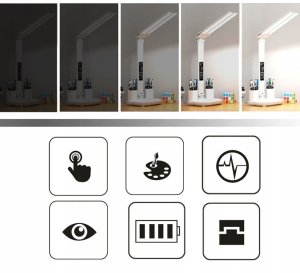 Lampka biurkowa ACV biała  (0009D01) 3