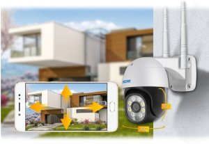 ESCAM PT207 OBROTOWA KAMERA ZEWNĘTRZNA IP WiFi ZOOM 1080P 6