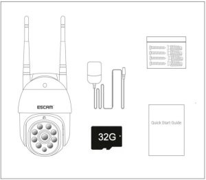 ESCAM PT207 OBROTOWA KAMERA ZEWNĘTRZNA IP WiFi ZOOM 1080P 7