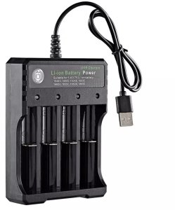 Ładowarka 4 slotowa do akumulatorów Li-ion 16650 14650 18350 18500 18650 4