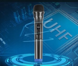 Mikrofon bezprzewodowy UHF+ odbiornik z baterią 3