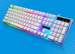 KLAWIATURA PODŚWIETLANA DLA GRACZY GAMINGOWA LED 3