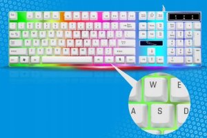 KLAWIATURA PODŚWIETLANA DLA GRACZY GAMINGOWA LED 5