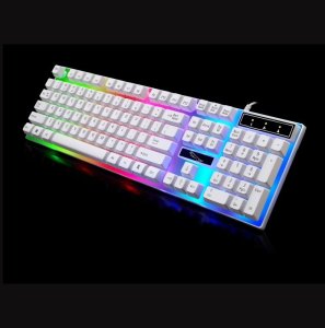 KLAWIATURA PODŚWIETLANA DLA GRACZY GAMINGOWA LED 6