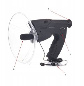 MIKROFON KIERUNKOWY PODSŁUCH Z FUNKCJĄ NAGRYWANIA 13