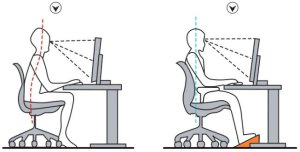 PODNÓŻEK BIUROWY Regulowany ERGONOMICZNY do stóp biurko z rolkami do masażu 3