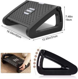 PODNÓŻEK BIUROWY Regulowany ERGONOMICZNY do stóp biurko z rolkami do masażu 10