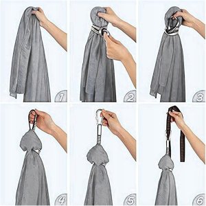 HUŚTAWKA SENSORYCZNA TERAPEUTYCZNA DLA DZIECI HAMAK 280x150cm 100kg czarna 10