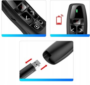 WSKAŹNIK LASEROWY URZĄDZENIE WSKAZUJĄCE PREZENTER PILOT USB 7