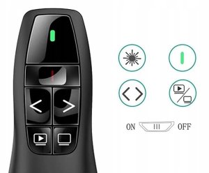 WSKAŹNIK LASEROWY URZĄDZENIE WSKAZUJĄCE PREZENTER PILOT USB 8