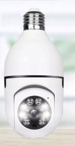 Kamera szpiegowska niania żarówka WiFi IP E27 obrotowa 5