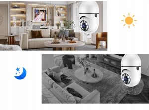 Kamera szpiegowska niania żarówka WiFi IP E27 obrotowa 10