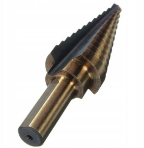 ZESTAW WIERTŁA STOPNIOWE HSS STOŻKOWE 5SZT METALU 2