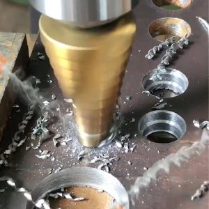 ZESTAW WIERTŁA STOPNIOWE HSS STOŻKOWE 5SZT METALU 5