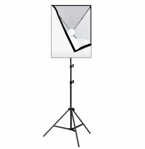 2x LAMPY STUDYJNE PULUZ SOFTBOX 50x70 cm ŻARÓWKI LED 10