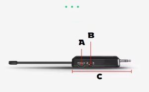 2x Mikrofon Bezprzewodowy Nagłowny UHF + odbiornik 6