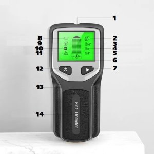 WYKRYWACZ PRZEWODÓW KABLI DETEKTOR METALI RUR W ŚCIANIE DREWNA METALU 5