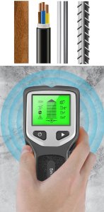 WYKRYWACZ PRZEWODÓW KABLI DETEKTOR METALI RUR W ŚCIANIE DREWNA METALU 7