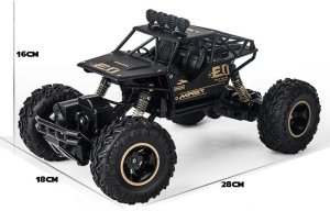 DUŻY SAMOCHÓD ZDALNIE STEROWANY AUTO RC METAL TERENOWY NAPĘD 4X4 1:16 PILOT 11