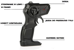 DUŻY SAMOCHÓD ZDALNIE STEROWANY AUTO RC METAL TERENOWY NAPĘD 4X4 1:16 PILOT 2