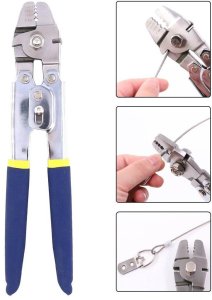 NARZĘDZIE DO ZACISKANIA LINEK STALOWYCH ZACISKARKA 176 ELEMENTÓW 3