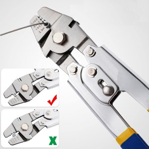 NARZĘDZIE DO ZACISKANIA LINEK STALOWYCH ZACISKARKA 176 ELEMENTÓW 5