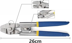 NARZĘDZIE DO ZACISKANIA LINEK STALOWYCH ZACISKARKA 176 ELEMENTÓW 8