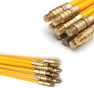 WCIĄGARKA DO KABLI WŁÓKNO SZKLANE PRZECIĄGANIA KABLI 4MM 10X1M STALKA PILOT 4