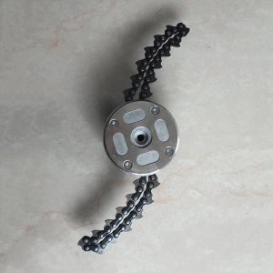 Głowica z łańcuchem do kosy spalinowej do drzew zarośli chwastów tarcza M10x1,25 2