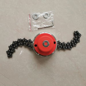 Głowica z łańcuchem do kosy spalinowej do drzew zarośli chwastów tarcza M10x1,25 3