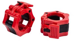 Gym Rage Zaciski Szczękowy na gryf sztangę 30 mm zaciski JAW LOCK zestaw 2 szt czerwone 3