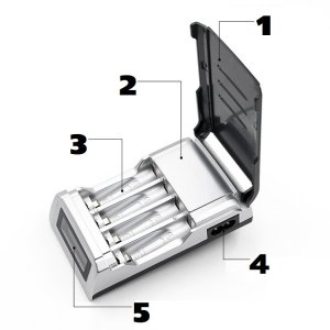 SZYBKA ŁADOWARKA DO AKUMULATORKÓW BATERII PALUSZKÓW AA i AAA AUTOMATYCZNA 11