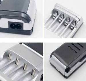 SZYBKA ŁADOWARKA DO AKUMULATORKÓW BATERII PALUSZKÓW AA i AAA AUTOMATYCZNA 4