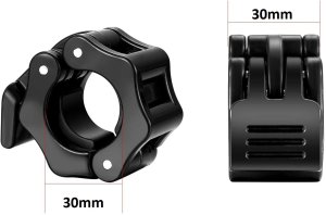 Gym Rage Zacisk Szczękowy na gryf sztangę 30 mm zaciski JAW LOCK zestaw 2 szt czarny 13