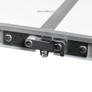 Stolik turystyczny stół składany ogrodowy walizka z uchwytem do przenoszenia i regulacją wysokości 120x60x70 cm biały 5