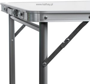 Stolik turystyczny stół składany ogrodowy walizka z uchwytem do przenoszenia i regulacją wysokości 120x60x70 cm biały 6