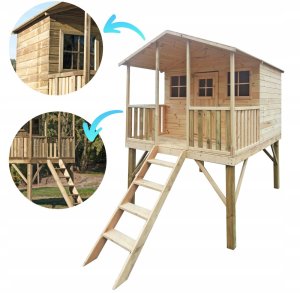 Domek Gucio Dwie Huśtawki + Platforma i Ślizg 9