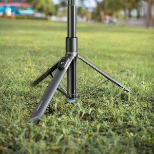 Selfie stick Wozinsky WRZP1 z automatycznie rozkładanymi nóżkami, funkcja statywu, 1,7m - czarny 2