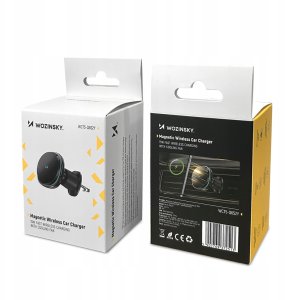 Uchwyt samochodowy Wozinsky WCT5-Q6S2Y z ładowarką indukcyjną Qi/MagSafe 15W na kratkę wentylacji z wentylatorem - czarny 4