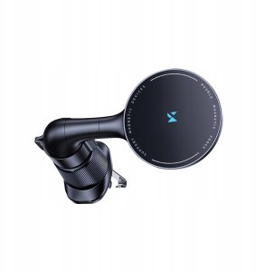 Uchwyt samochodowy Wozinsky WCT5-6S4Y z ładowarką indukcyjną Qi/MagSafe 15W na kratkę nawiewu - czarny 2