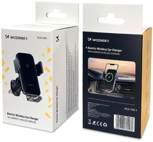 Uchwyt samochodowy Wozinsky WEDZ-3Y8S zaciskowy z ładowarką indukcyjną 15W do telefonu na kratkę nawiewu - czarny 4