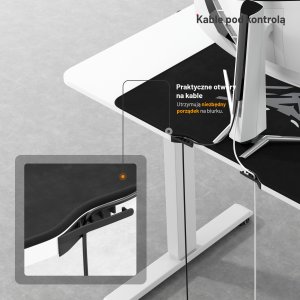 Biurko Diablo Chairs X-Tensio 1100 Białe 110 cmx60 cm 14