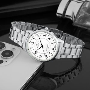 Zegarek Perfect Zegarek Perfect R421U-03 męski klasyczny czytelny 39 mm . 3